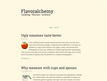 Tablet Screenshot of flavoralchemy.com